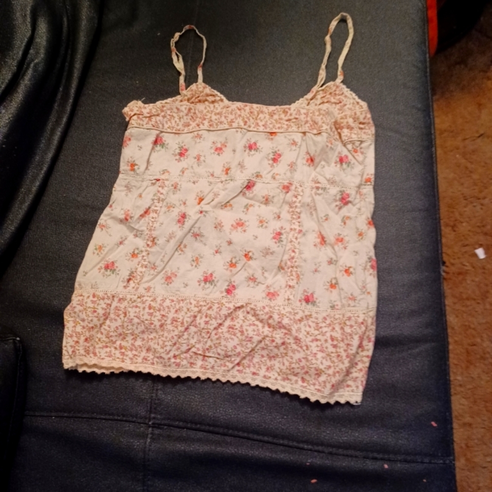 SIDE ZIP,COTTON EXCHANGE TANK IN COUNTRY PRINT SIZE MEDIUM